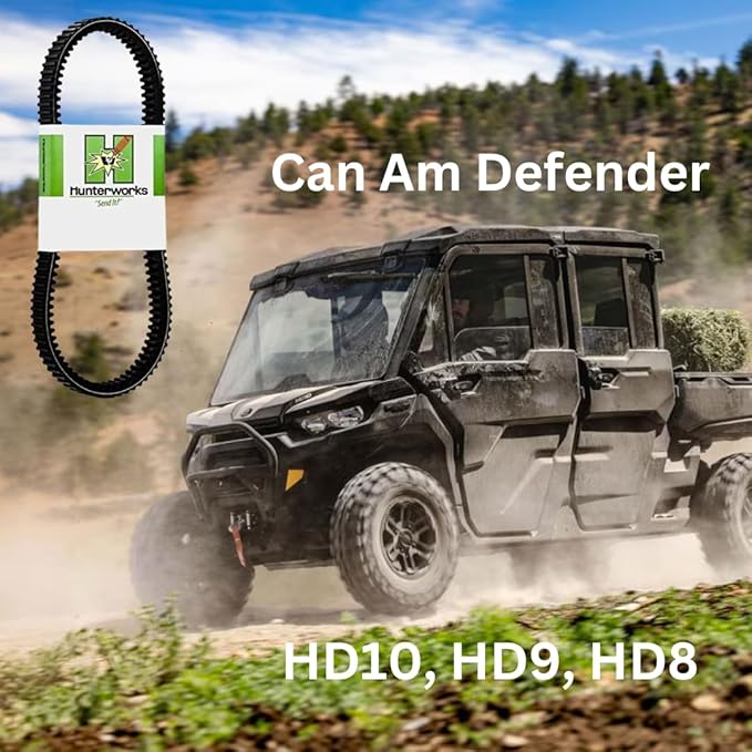 Hunterworks 2016-2025 Can Am Defender Belt (All Models/Sizes) HD11, HD10, HD9, HD8