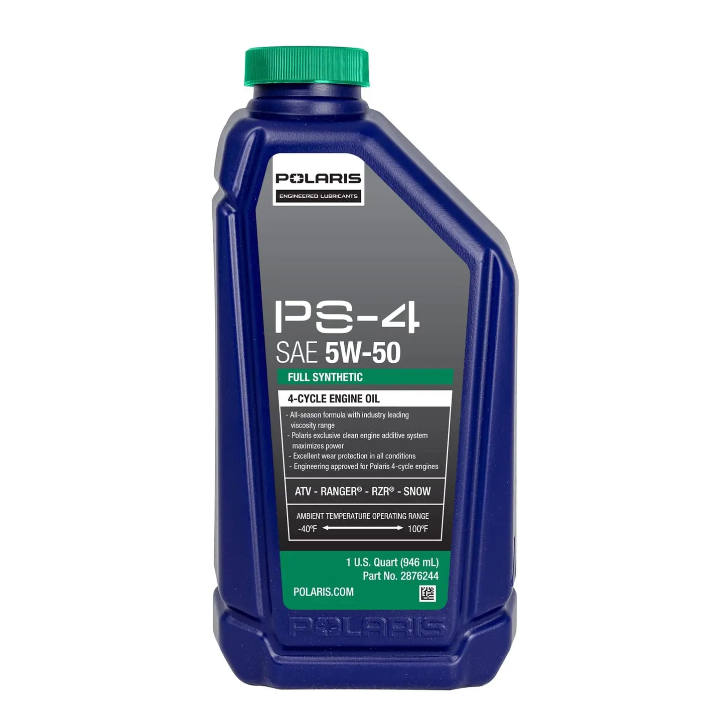 PS-4 Full Synthetic 5W-50 All-Season Engine Oil, 4-Stroke Engines, 2876244, 1 Quart
