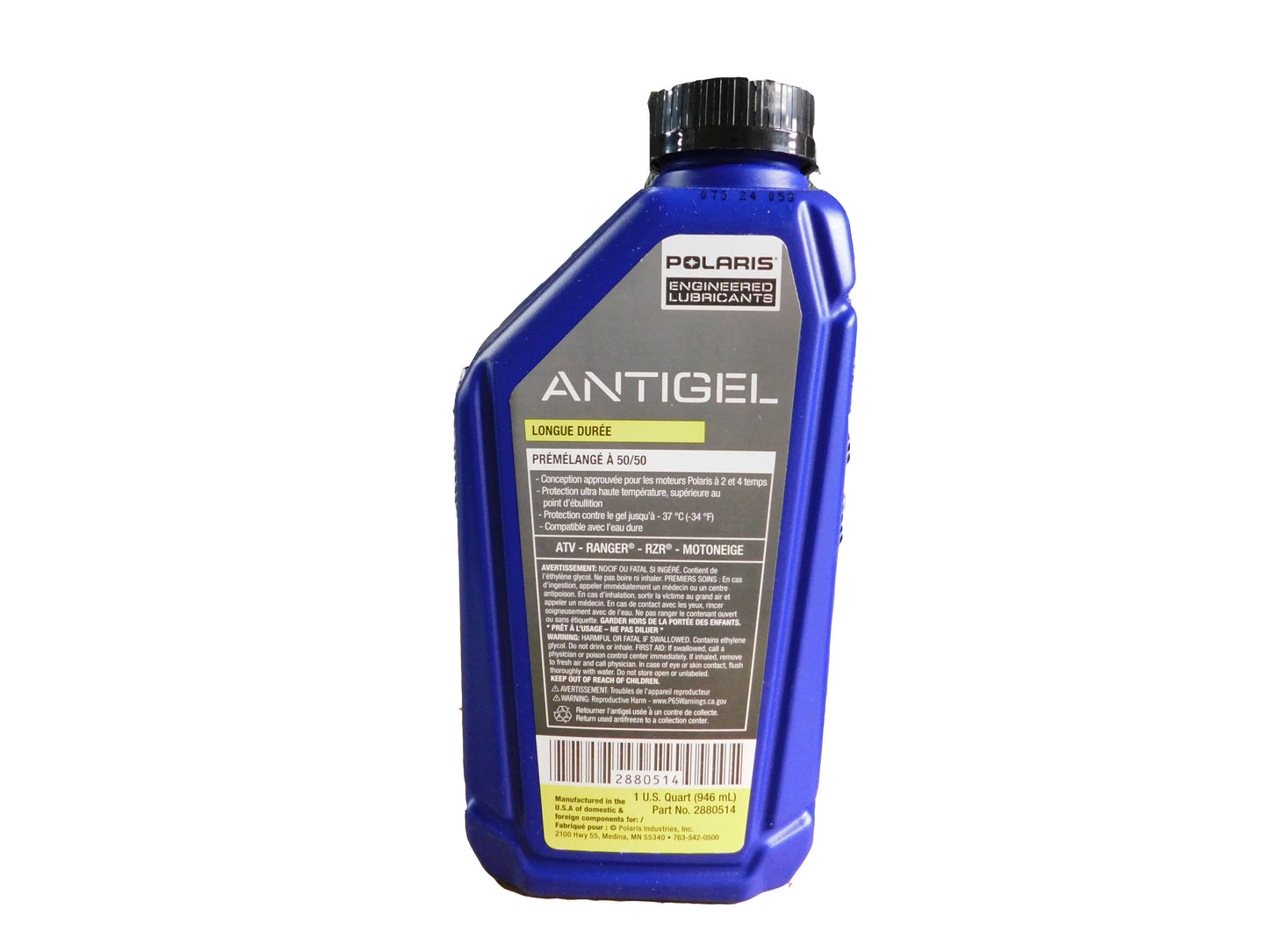 1985-2018 Polaris Snowmobile OEM Antifreeze Coolant 32oz Quart 2880514