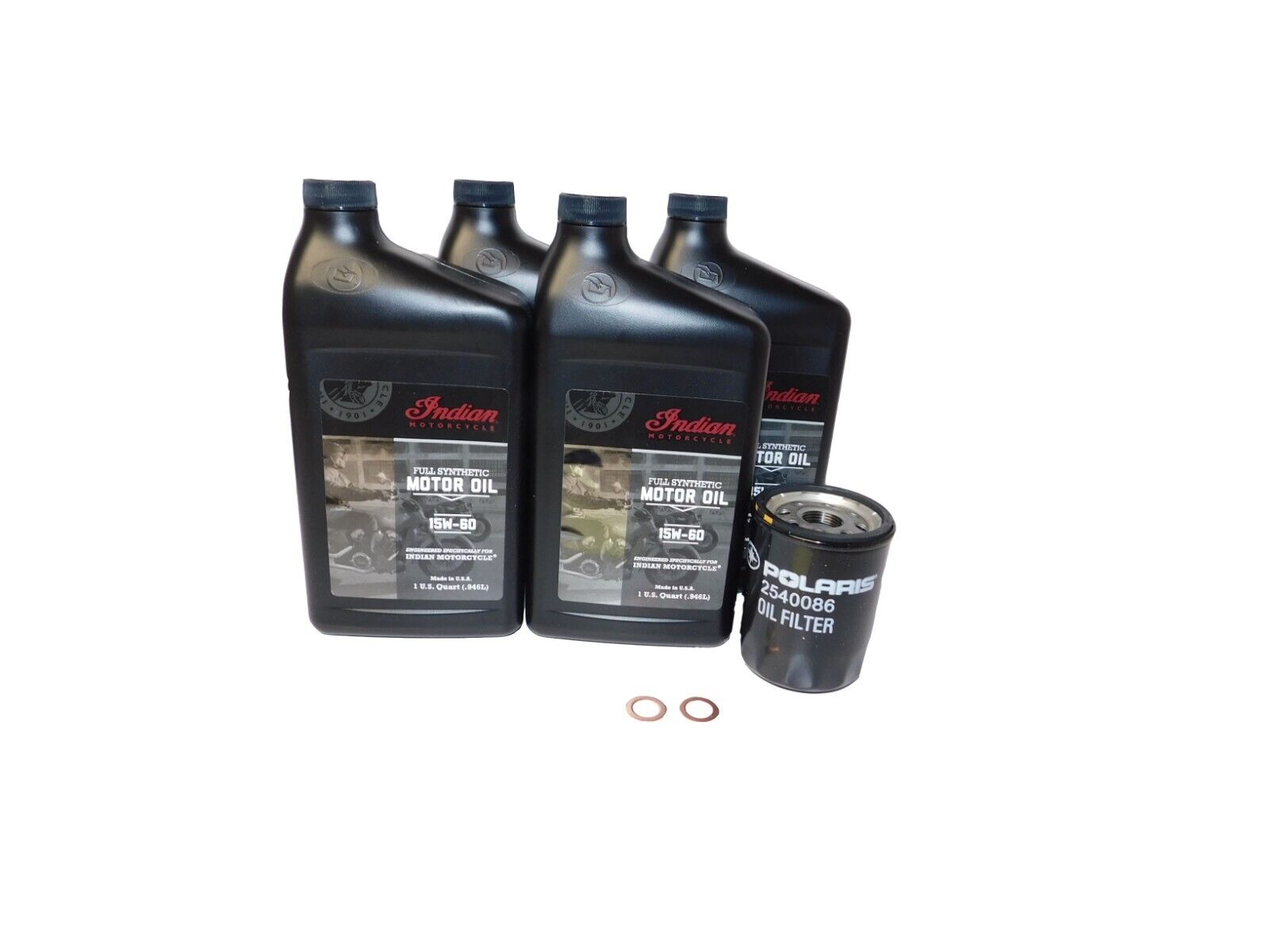 2019 2024 polaris indian ftr full synthetic oil change kit 2884182