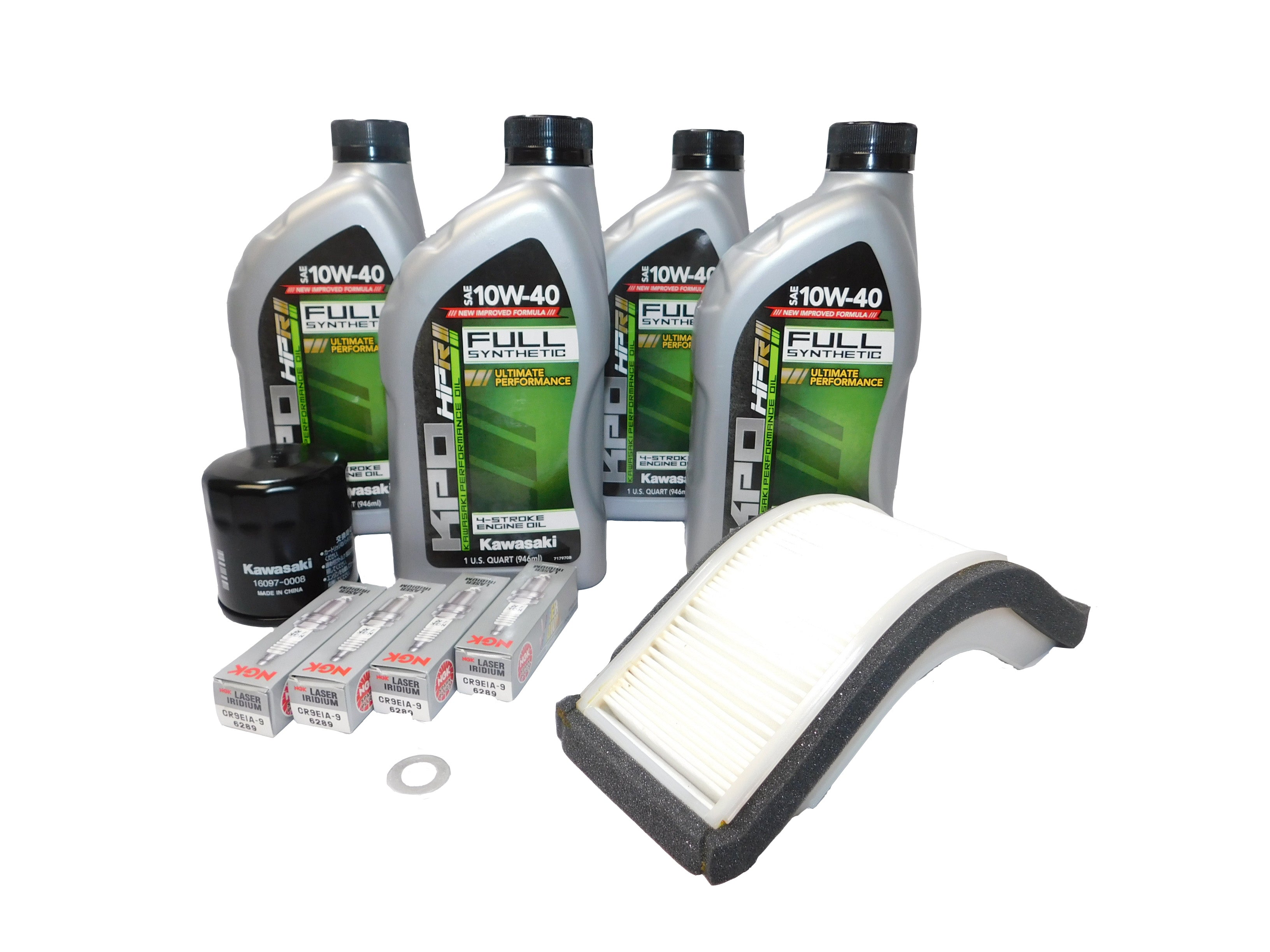 Full Synthetic Oil Change Kit For 2004-2015 Kawasaki Ninja ZX-10R