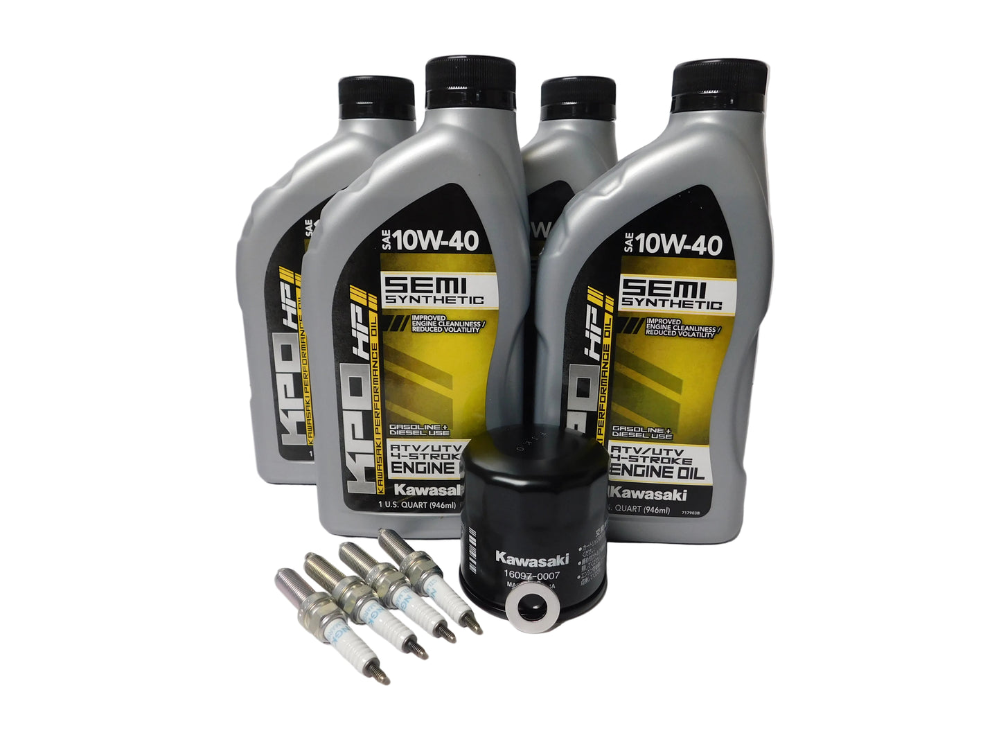 Kawasaki Oil Change Kit with Spark Plugs KAW180