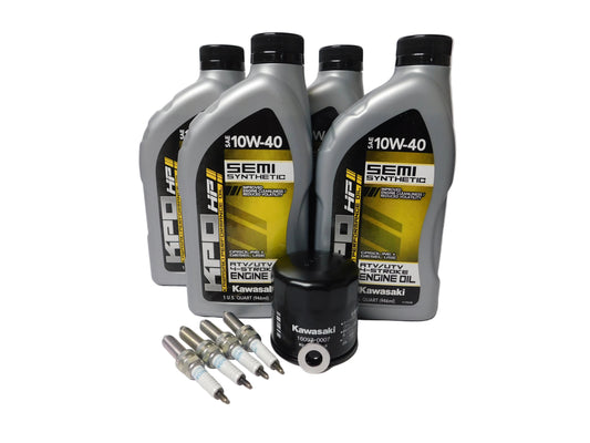 Kawasaki Oil Change Kit with Spark Plugs KAW180