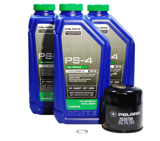 1999-2000 Polaris Sportsman 335 4x4 OEM PS-4 Full Synthetic Oil Change Kit POL13